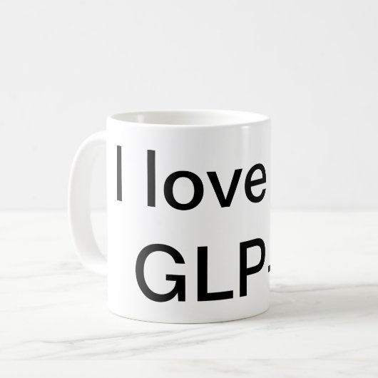 I Liebe meines GLP-1 Kaffeetasse (Vorderseite Links)