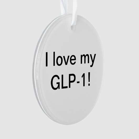 I Liebe meines GLP-1 Ornament (Vorderseite)