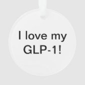 I Liebe meines GLP-1 Ornament (Rückseite)