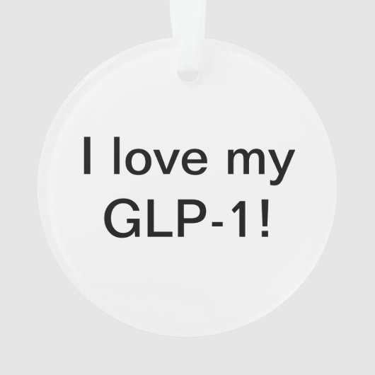 I Liebe meines GLP-1 Ornament (Rückseite)