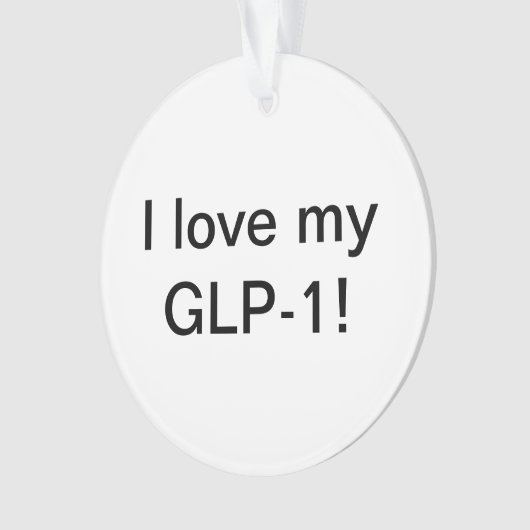 I Liebe meines GLP-1 Ornament (Vorderseite)