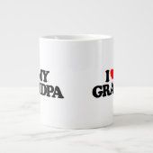 I LIEBE MEINES GRANDPA Jumbo-Tasse (Vorderseite)