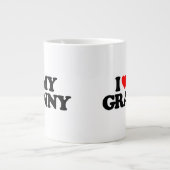 I LIEBE MEINES GRANDS Jumbo-Tasse (Vorderseite)