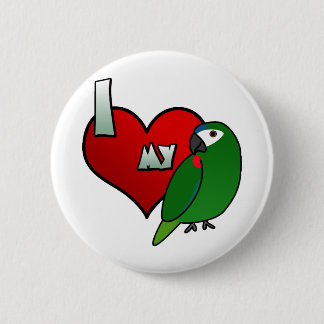 I Liebe meines Hahns Macaw Button