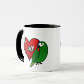 I Liebe meines Hahns Macaw Tasse (Vorderseite Links)
