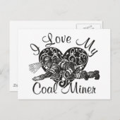 i Liebe meines Kohlebergwerks Postkarte (Vorne/Hinten)