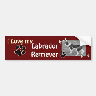 I Liebe meines Labrador Retriever Autoaufklebers Autoaufkleber