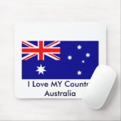 I Liebe MEINES LAND Australien Flaggenvorlage Mousepad (Mit Mouse)