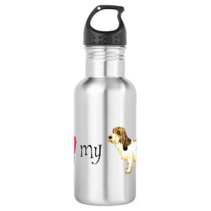I Liebe meines PBGV Edelstahlflasche