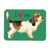 I Liebe meines PBGV Magnet (Horizontal)