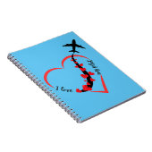 I. Liebe meines Piloten, Herzens, Luftfahrt, Flugz Notizblock (Rechte Seite)