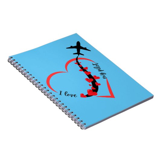 I. Liebe meines Piloten, Herzens, Luftfahrt, Flugz Notizblock (Rechte Seite)