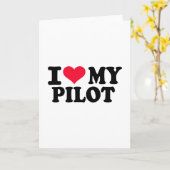 I Liebe meines Pilotprogramms Karte (Gelbe Blume)