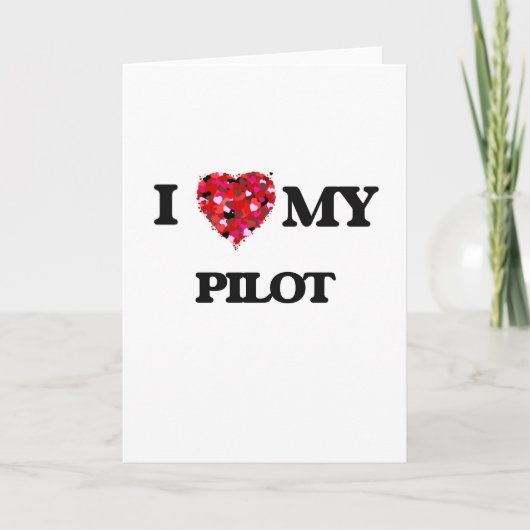 I Liebe meines Pilotprogramms Karte (Vorderseite)