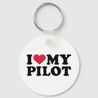 I Liebe meines Pilotprogramms Schlüsselanhänger