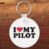 I Liebe meines Pilotprogramms Schlüsselanhänger (Vorderseite)