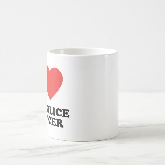 I Liebe meines Polizeibeamten Kaffeetasse (Mittel)