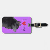 I Liebe meines Schipperke Gepäckanhänger (Vorderseite horizontal)