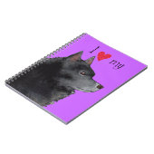 I Liebe meines Schipperke Notizblock (Linke Seite)