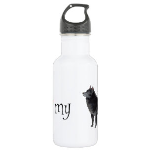 I Liebe meines Schipperke Trinkflasche