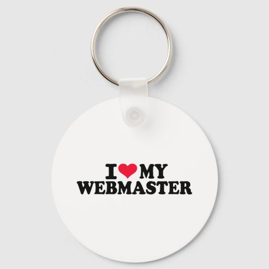 I Liebe meines Webmasters Schlüsselanhänger (Vorderseite)