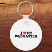 I Liebe meines Webmasters Schlüsselanhänger (Vorderseite)