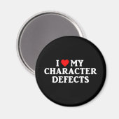 I LIEBE MEINES ZEICHENDEFEKTS-ZEICHENZEICHENZEICHE MAGNET (Vorderseite/Rückseite)