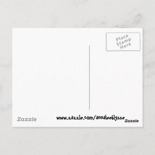 I Liebe Melanie Postkarte (Rückseite)