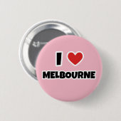 I Liebe Melbourne Button (Vorne & Hinten)