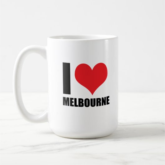 I Liebe Melbourne Kaffeetasse (Links)