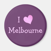 I Liebe Melbourne Magnet (Vorne)