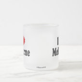I Liebe Melbourne Mattglastasse (Mittel)