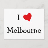 I Liebe Melbourne Postkarte (Vorderseite)