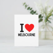 I Liebe Melbourne Postkarte (Stehend Vorderseite)