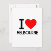 I Liebe Melbourne Postkarte (Vorne/Hinten)