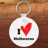 I Liebe Melbourne Schlüsselanhänger (Vorderseite)