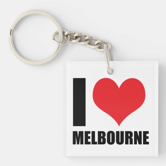 I Liebe Melbourne Schlüsselanhänger (Vorderseite)