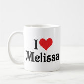 I Liebe Melissa Kaffeetasse (Links)