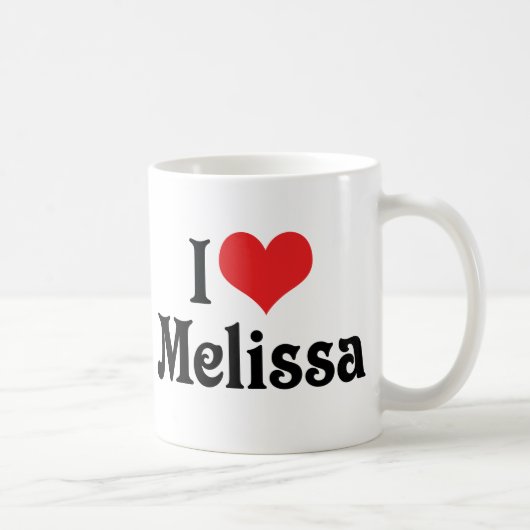 I Liebe Melissa Kaffeetasse (Rechts)