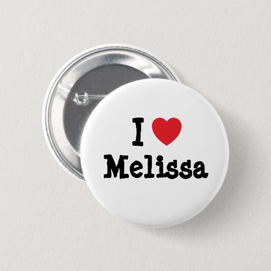 I Liebe Melissa T - Shirt Button (Vorne & Hinten)