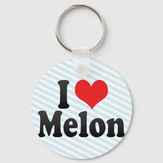 I Liebe Melon Schlüsselanhänger (Vorderseite)