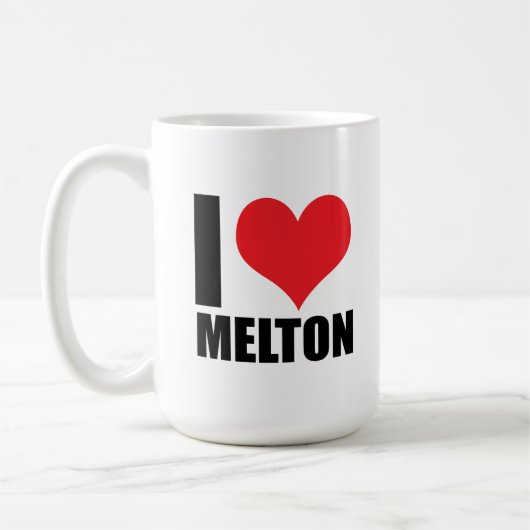 I Liebe Melton Kaffeetasse (Links)
