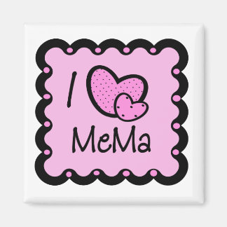 I Liebe Mema Niedlich T - Shirt Magnet