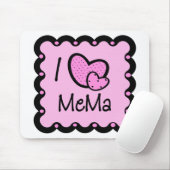 I Liebe Mema niedlicher T - Shirt Mousepad (Mit Mouse)