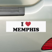 I Liebe Memphis Autoaufkleber (Auf Auto)