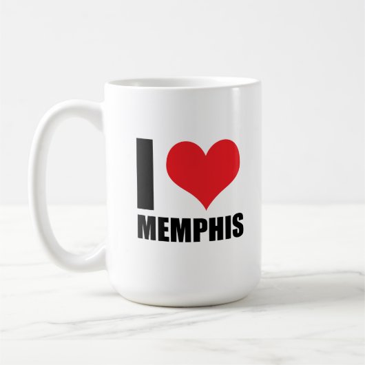 I Liebe Memphis Kaffeetasse (Links)