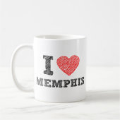 I Liebe Memphis Kaffeetasse (Links)