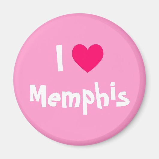 I Liebe Memphis Magnet (Vorne)