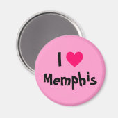 I Liebe Memphis Magnet (Vorderseite/Rückseite)