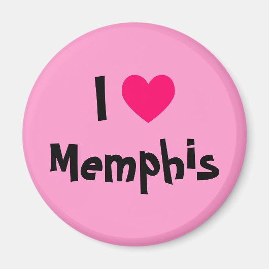 I Liebe Memphis Magnet (Vorne)